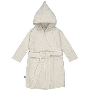 LÄSSIG Kinderbadjas katoen/Muslin Bathrobe milky 12-18 maanden