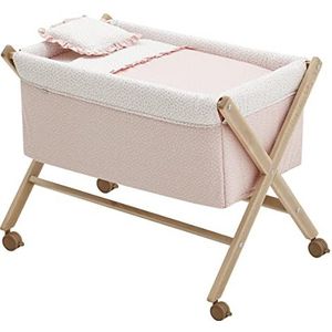 Cambrass - Kinderbed X van hout Une Liberty roze/naturel 55 x 87 x 74 cm