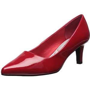 Easy Street Women's Pointe Dress Pump, Red Patent, 7.5 N US