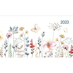 Ladytimer Pad Flower Field 2023 - Taschen-Kalender 15,6x9 cm - Blumen - Weekly - 128 Seiten - Notiz-Buch - Alpha Edition