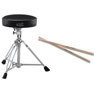 ROLAND DAP-2X V-Drums Accessoirepakket | Comfortabele Kruk en Hoogwaardige Drumsticks voor V-Drummers | Duurzaam | Verstelbare Hoogte | Perfect voor Beginners & Zware Drumsessies