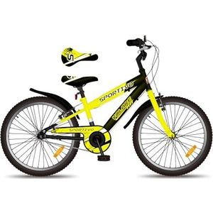 Kubbinga Sportfiets, geel, 20 inch bal, uniseks, kinderen