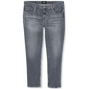 7 For All Mankind Slimmy Tapered Stretch Tek Pristine Jeans voor heren, grijs, 32W x 32L