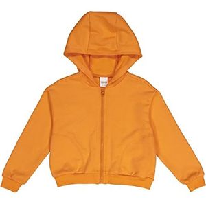 Fred's World by Green Cotton College Hoodie Zip Jacket Cardigan Sweater voor meisjes, mandarijn, 110 cm
