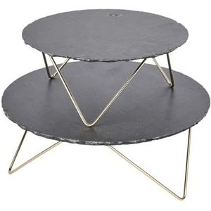 Etagère, 2 Lagen, Leisteen, 30.5 x 24 cm - Artesà
