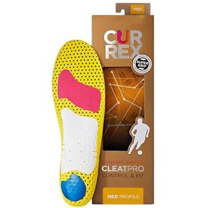 CURREX CleatPro zool Med Profile. Uw nieuwe dimensie van het voetbal. Performance inlegzool voor voetbal- of schoenschoenen.Maat EU 42-44 (L)