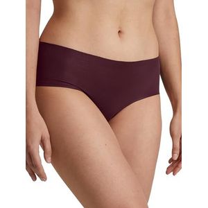 CALIDA Natural Skin Seamless-Panty, Low Cut, Cradle to Cradle Certified® dames, naadloos, zacht op de huid, temperatuurregulerend en sneldrogend, Port Royal Red, 32-34