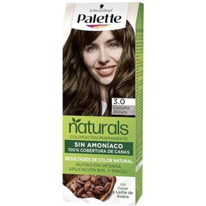 Schwarzkopf Palette Naturals 3 Donkerbruin, permanente haarkleur, zonder ammoniak, natuurlijke kleurresultaten