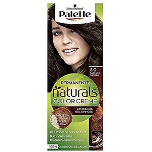 Schwarzkopf Palette Naturals 3 Donkerbruin, permanente haarkleur, zonder ammoniak, natuurlijke kleurresultaten