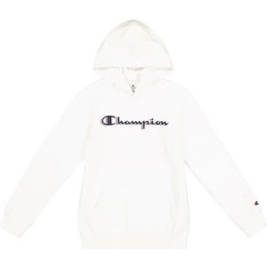 Champion Legacy Boy-Big Logo Hoodie met capuchon voor kinderen, Wit (Ww001), 3-4 jaar