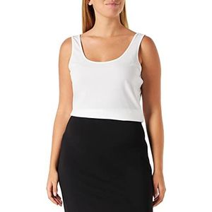 VILA EVOKED BY VILA Dames Vijenni S/L Su/Cur-Noos Top, Optical Snow, 46 NL