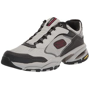 Skechers Vigor 3.0 slippers voor heren, grijs/zwart, 42 EU