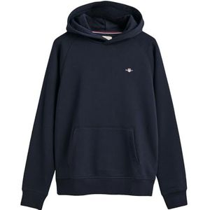 GANT Unisex Shield Hoodie voor kinderen, evening blue, 170