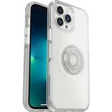 OtterBox Otter+Pop-hoesje voor iPhone 13 Pro Max/iPhone 12 Pro Max, schokbestendig, valbestendig, beschermhoes met PopSockets PopGrip, 3x getest volgens militaire standaard, Transparant