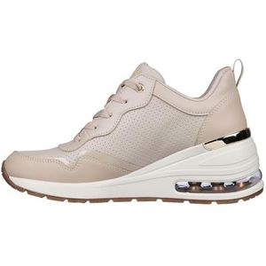 Skechers Women's Million Hotter AIR, Blush Duraleather/lederen trim, 3 UK, Blush Duraleather lederen bekleding, 36 EU