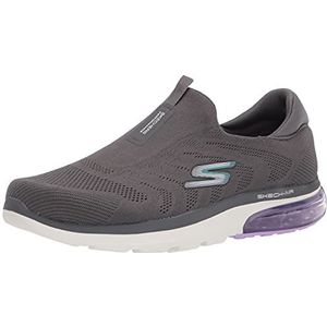 Skechers Dames Go Walk Air 2.0 Sky Motion Sneaker, Houtskool Textiel Multi Trim, 39.5 EU