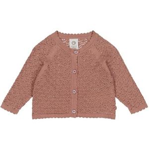 Müsli by GREEN COTTON Gebreid vest  oudroze