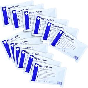 Safety First Aid Group Group HypaCool Instant Cold Ice Packs, Standaard, wegwerp-eerste hulp, sportblessures en pijnverlichting, 12 stuks