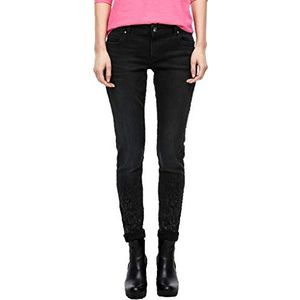 s.Oliver Skinny jeans voor dames, grijs (blackmelange denimstretch 98z6), 36W x 32L