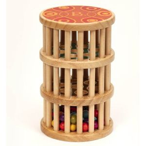 B. Toys – rammelaar van hout – roltoren – 42 kleurrijke kralen – klassiek houten speelgoed voor jongens en kinderen – 18 maanden + – A-Maze – Rain Rush