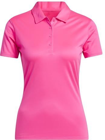 adidas - W PERF SLD SS P - Poloshirt - Solar Pink - 100% Polyester