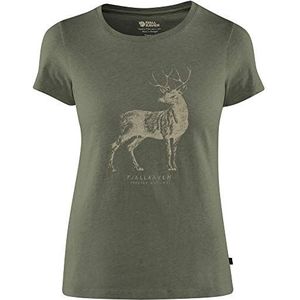 FJALLRAVEN dames Deer Print T-shirt W hemd