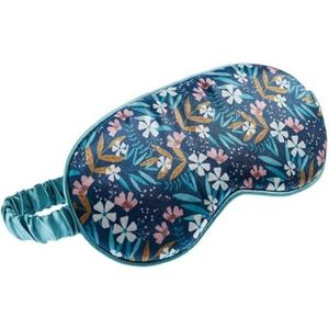 Miquelrius Ultrazacht satijnen slaapmasker, comfortabel voor vliegreizen, elegant design met gevoerd elastiek, eenheidsmaat, cadeau-idee, bloemen