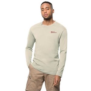 Jack Wolfskin Heren Essential Longsleeve M Wandelshirt, Panna Cotta, S
