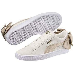 PUMA Vrouwen Suede Bow Varsity Sneaker, Beige, 38.5 EU