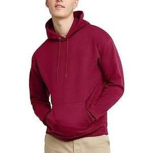 Hanes Heren EcoSmart Hoodie, Midweight Fleece, Pullover Hooded Sweatshirt, Kardinaal, XXL