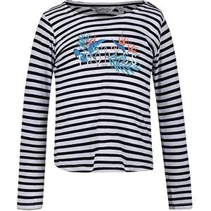 Regatta Carmella' bedrukt gestreept T-shirt met lange mouwen Polos/Vesten voor kinderen