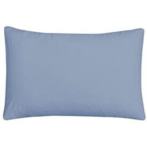 Sleepdown Kussenslopen 100% puur katoen verpakking van twee huisvrouw luxe zachte, gezellige kussensloop set - denim blauw - 48 x 74 cm