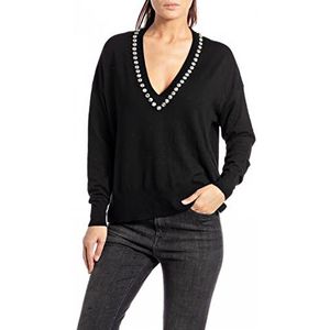 Replay Dames DK1460 Pullover 098 Black, S