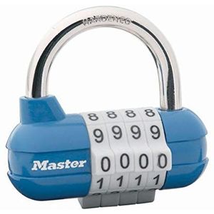 Master Lock 1523EURD cijferslot, willekeurige kleur, 5,9 x 6,4 x 2,6 cm