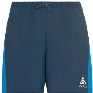 Odlo Men's Essential 15,2 cm Running Shorts Blue (Winger Teal) - Indigo kleurrijk, L