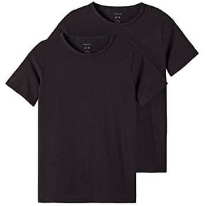 NKMT T-shirt voor jongens, biologisch katoen, zwart, 146 cm