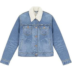 Wrangler Heritage Sherpa Denim Jacket voor dames, First Love, S