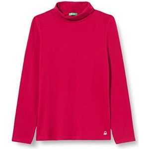United Colors of Benetton T-shirt voor meisjes en meisjes, fuchsia 04 l, 130