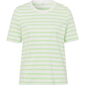 BRAX Dames Style CIRA Cotton Interlock Jersey Stripes T-shirt, Frozen Apple, 42, Frozen Apple, 42