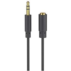 Goobay 97111 koptelefoon en audio-verlengkabel AUX, 3, 5 mm 3-polig, slim