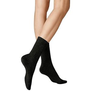 Kunert Dames Winter Dreams-Rib Sod Dames Gebreide Sokken, Zwart, 36-38 EU