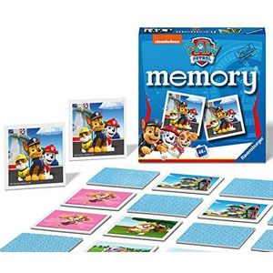 Ravensburger Paw Patrol Mini Memory Game - Matching Picture Snap Pairs Game For Kids Age 3 Years and Up