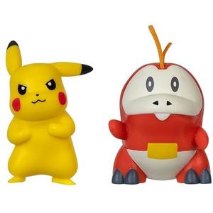 Pokémon Battle Figure First Partner 2 Pack - 2 inch Fuecoco en Pikachu Battle Figures met authentieke details