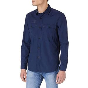 camel active Heren 4091335s28 Overhemd, Dark Blue, S