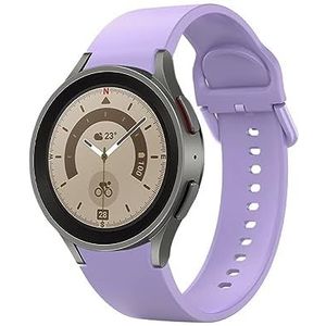 System-S Armband 20 mm siliconen voor Samsung Galaxy Watch 5 4 Smartwatch in paars, lila, Eine Grösse