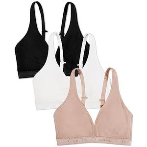 Fruit of the Loom Bralette zonder beugels, van katoen, verkrijgbaar in multipacks, M