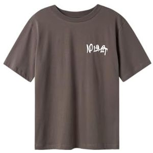 Nlmlucky Ss L Top, Graniet Grey, 158-164