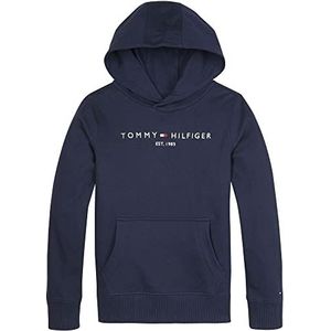 Tommy Hilfiger Unisex Hoodie met Logo Donkerblauw