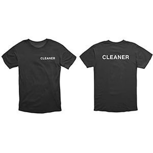 V Safety Cleaner T-shirt - Zwart - Groot