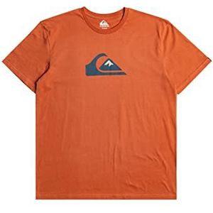 Quiksilver T-Shirt COMP Logo Heren Bruin XL